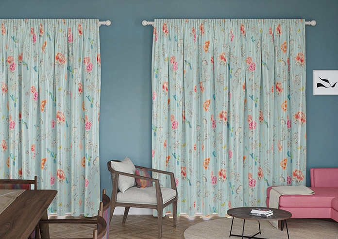 Borneo, Powder Blue - Made to Measure Curtains - Image 7